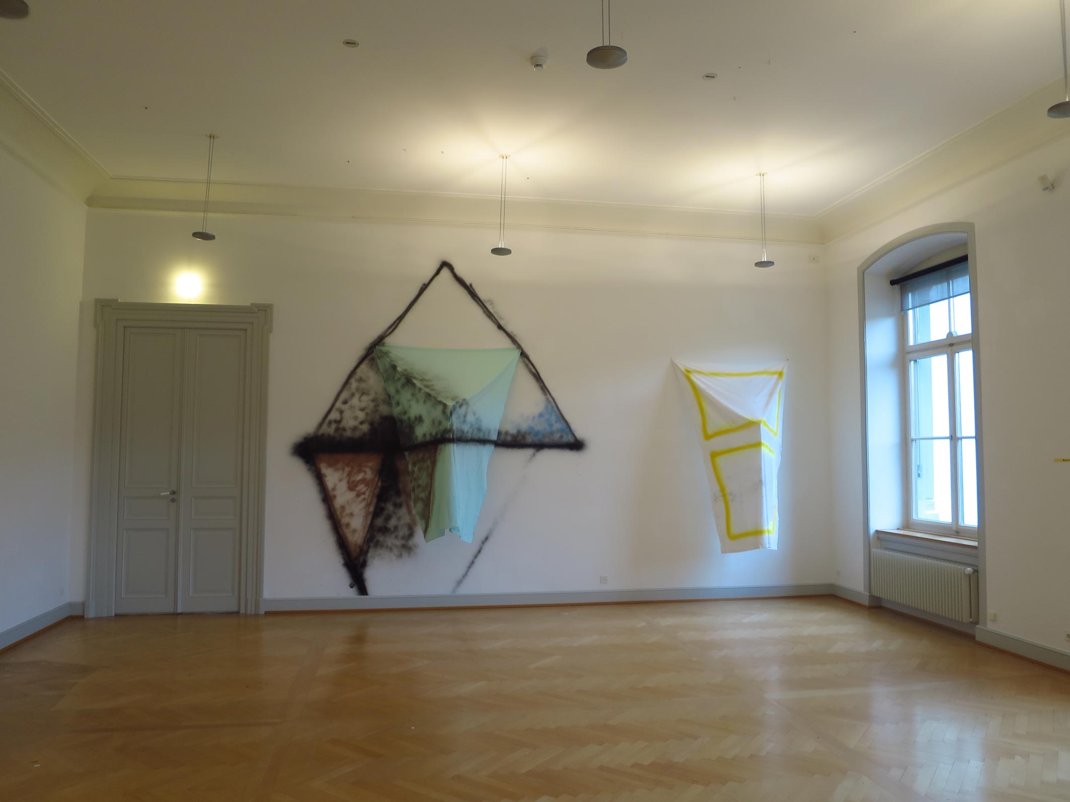 Stefan Inauen
OT
2015
Sprühlack, Baumwolle, Keilrahmen
Ausstellungsansicht 
Kunstmuseum St.Gallen
